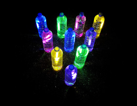 Glow in the Dark Bowling by Amanda Formaro for KixCereal.com