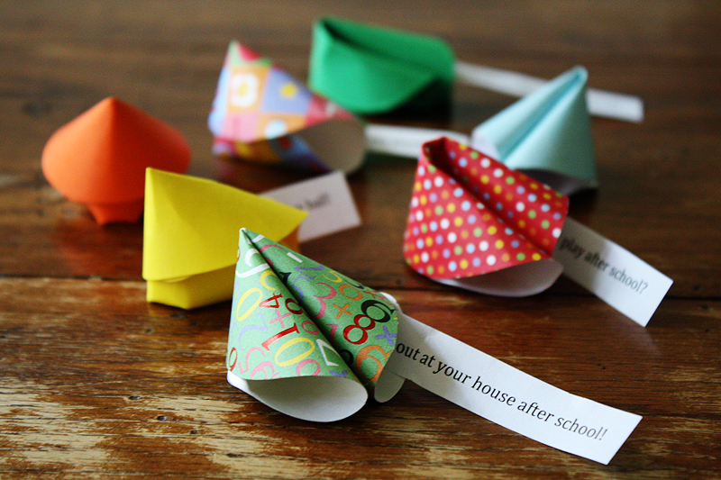 Paper Friendship Fortune Cookies by Amanda Formaro