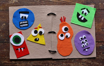 Monster Felt Board Book by @amandaformaro for Kix Cereal