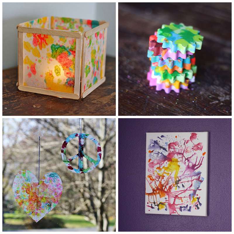 Repurpose Crayons: Make Sun Catchers from Crayon Shavings - Our