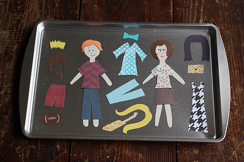 Magnetic Dress Up Board by @amandaformaro for Kix Cereal
