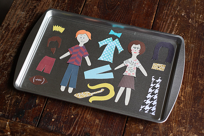 Magnetic Dress Up Board by @amandaformaro for Kix Cereal