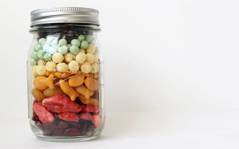 4 Mason Jar On-The-Go Kid Snacks and Treats · Kix Cereal