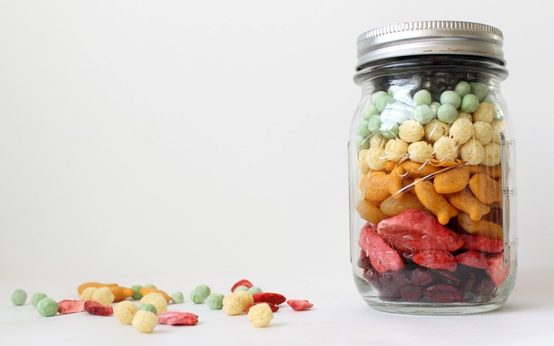 4 Mason Jar On-The-Go Kid Snacks and Treats · Kix Cereal