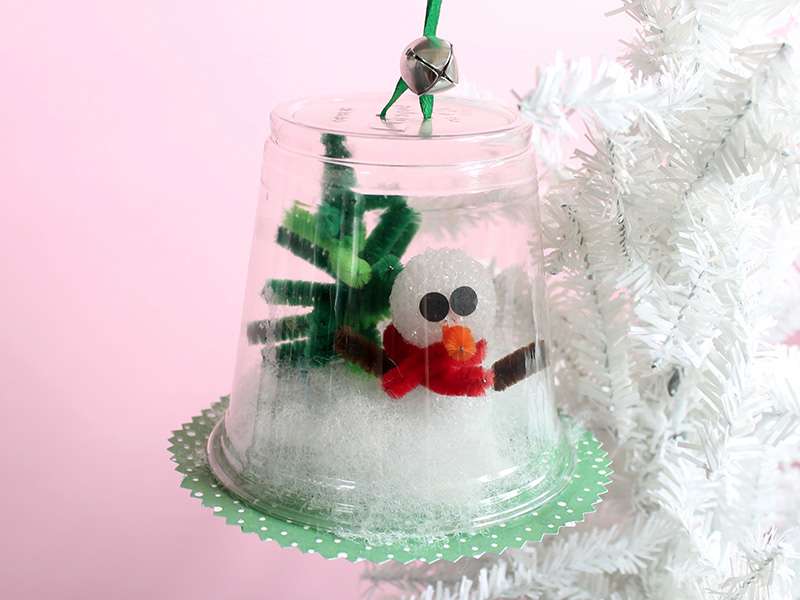 Plastic Cup Diorama Ornaments · Kix Cereal