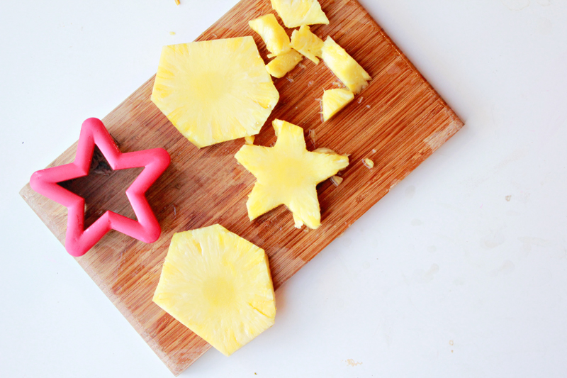 cookie cutter pineapple stars