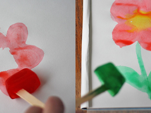 Painting with Ice Cubes from @amandaformaro for Kix Cereal