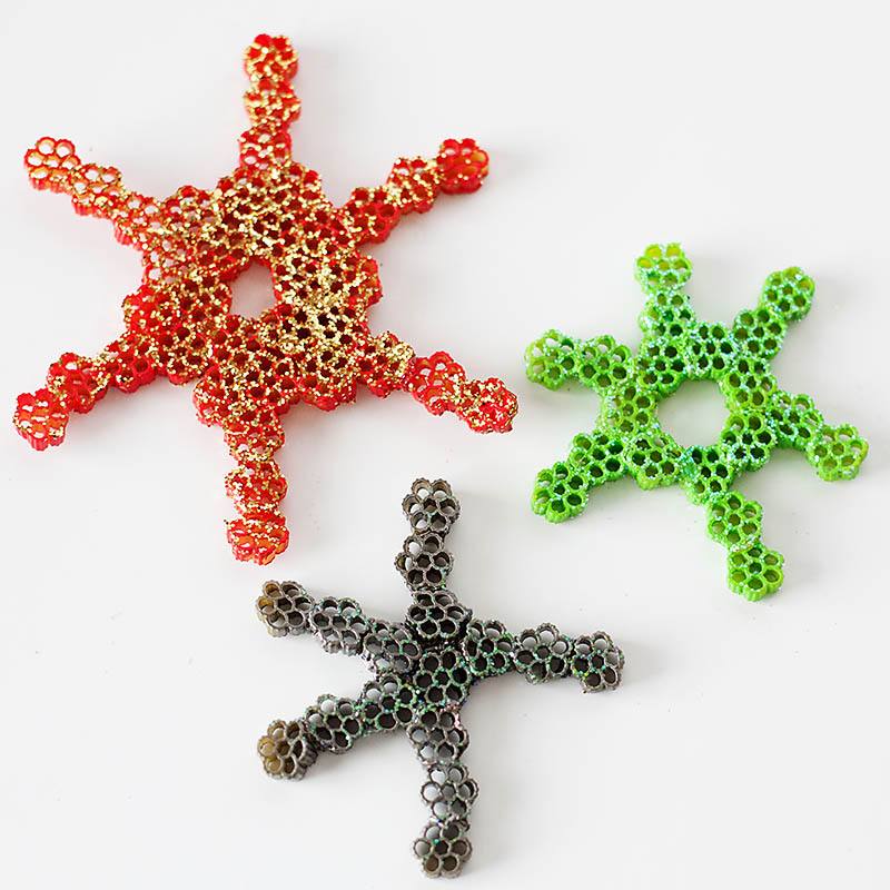 kix-colorful-pasta-snowflake-ornaments-7