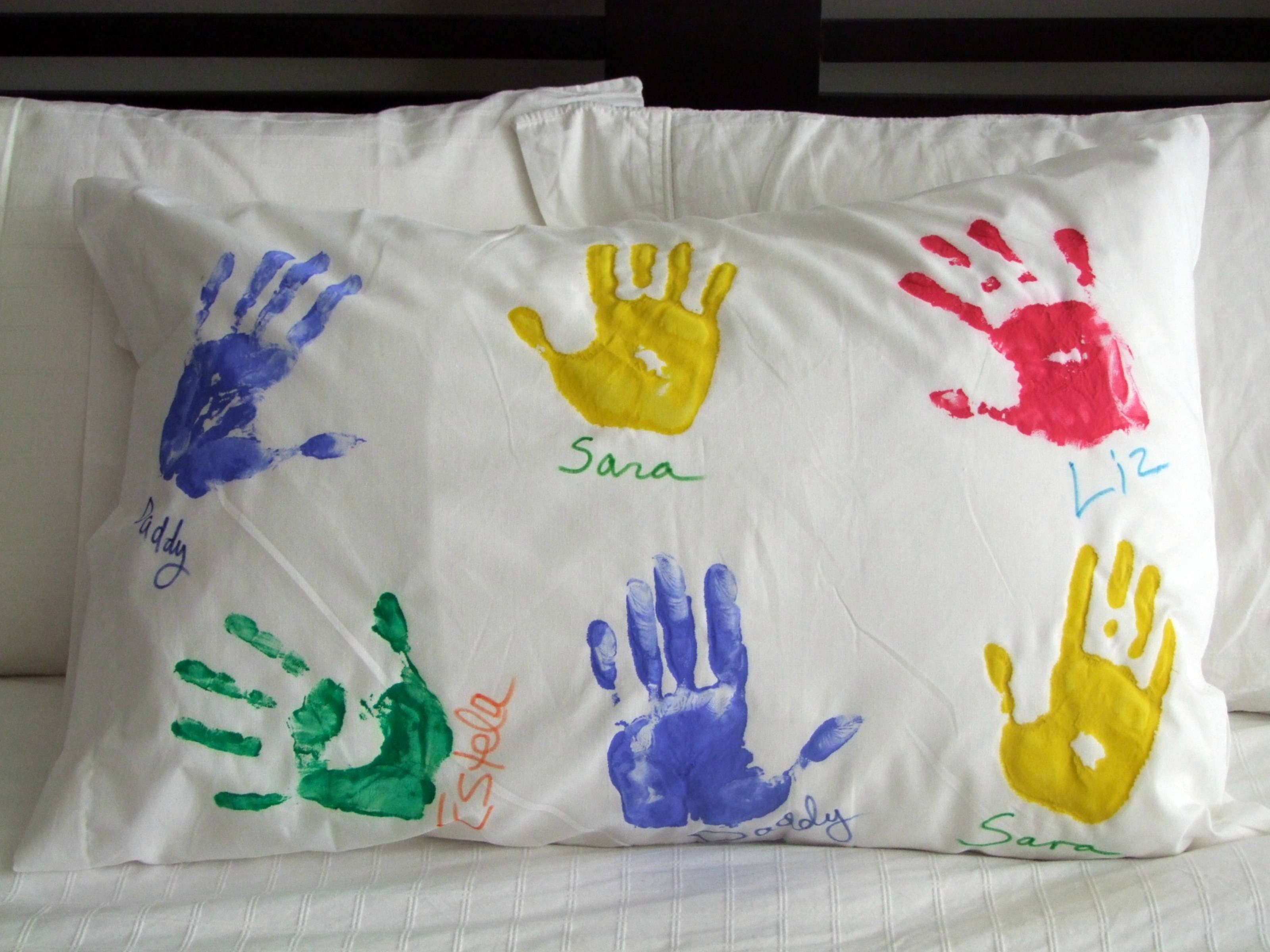 Creativity for Kids Handprint pillowcase
