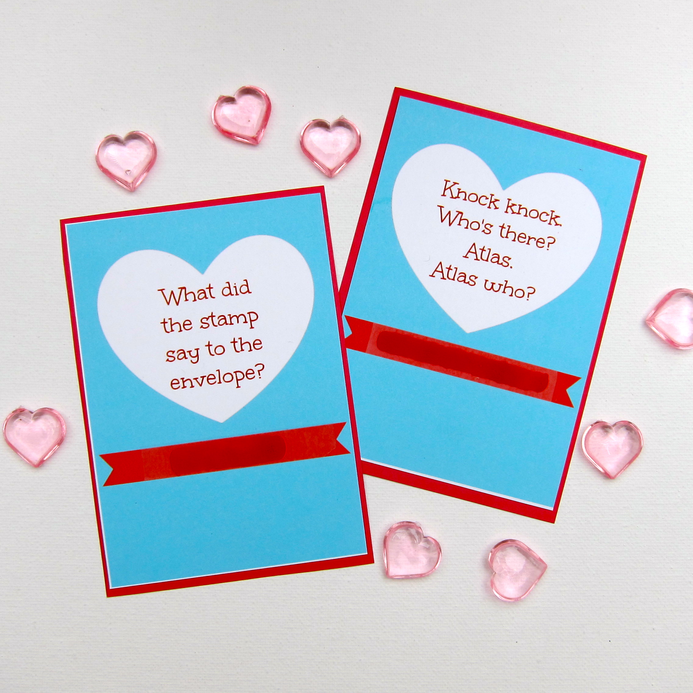 DIY Valentine Scratch Cards