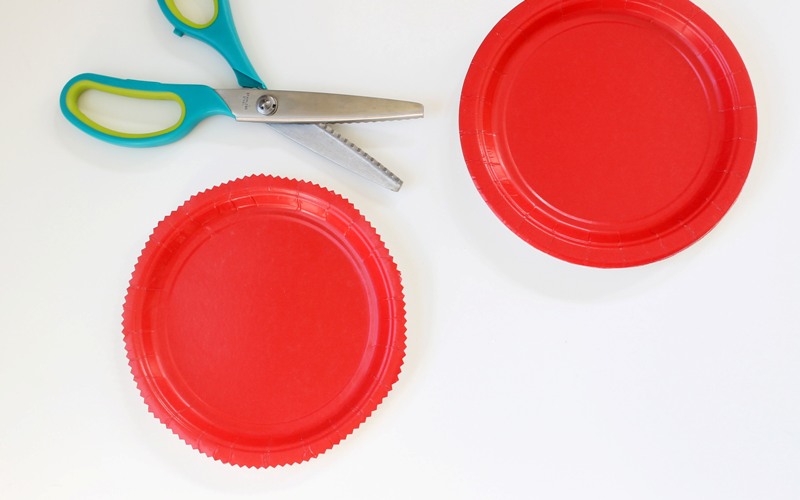 chinese new year lantern red paper plates