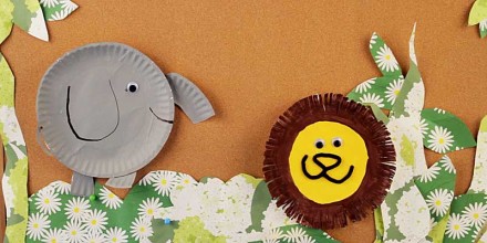 animal paper plate kids craft