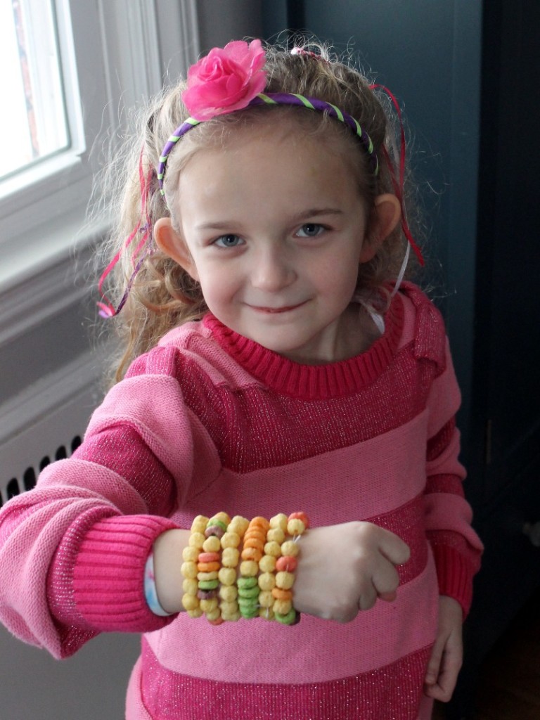 kix cereal bracelets from decorated cookie