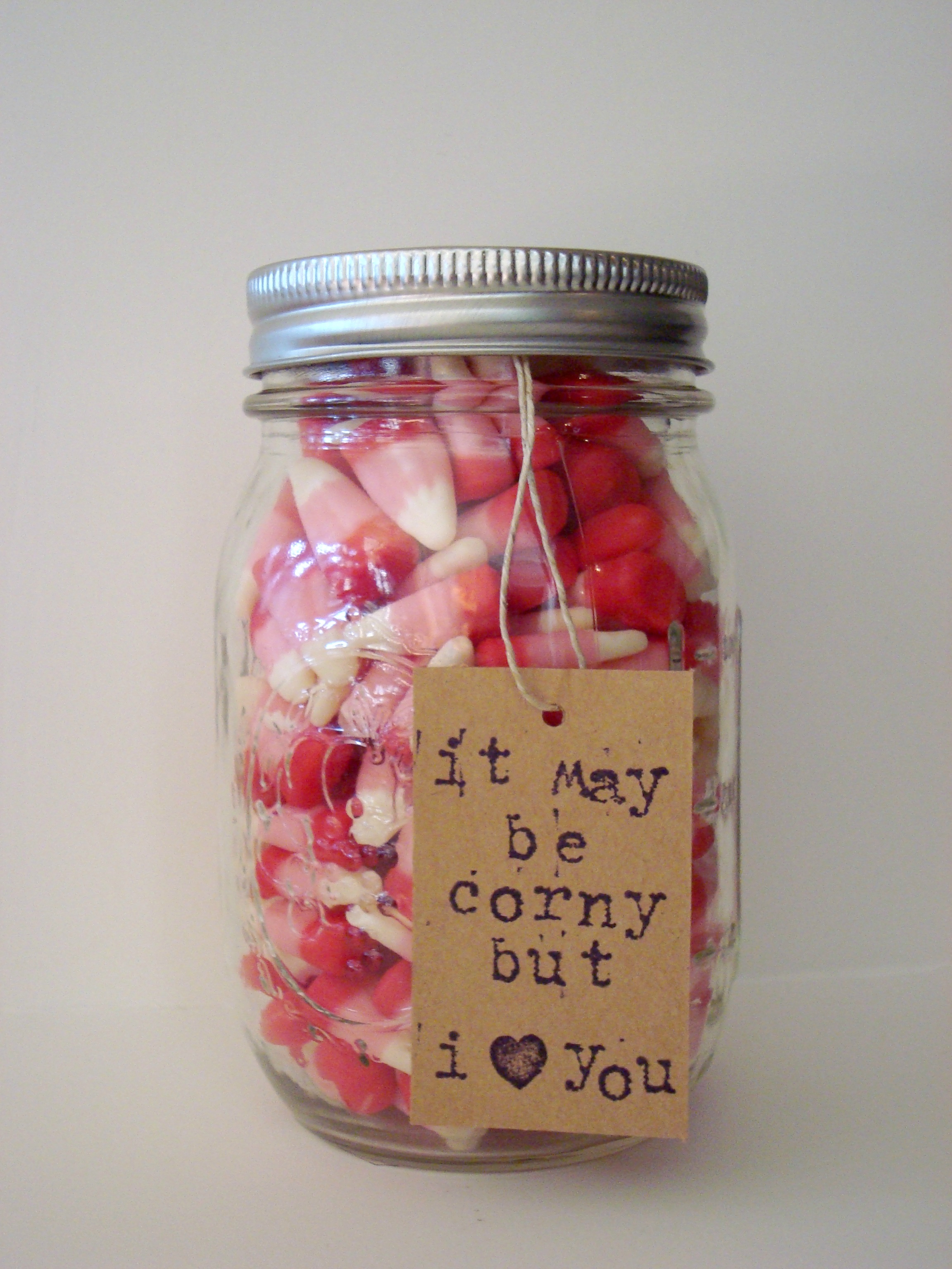 candy corn mason jar