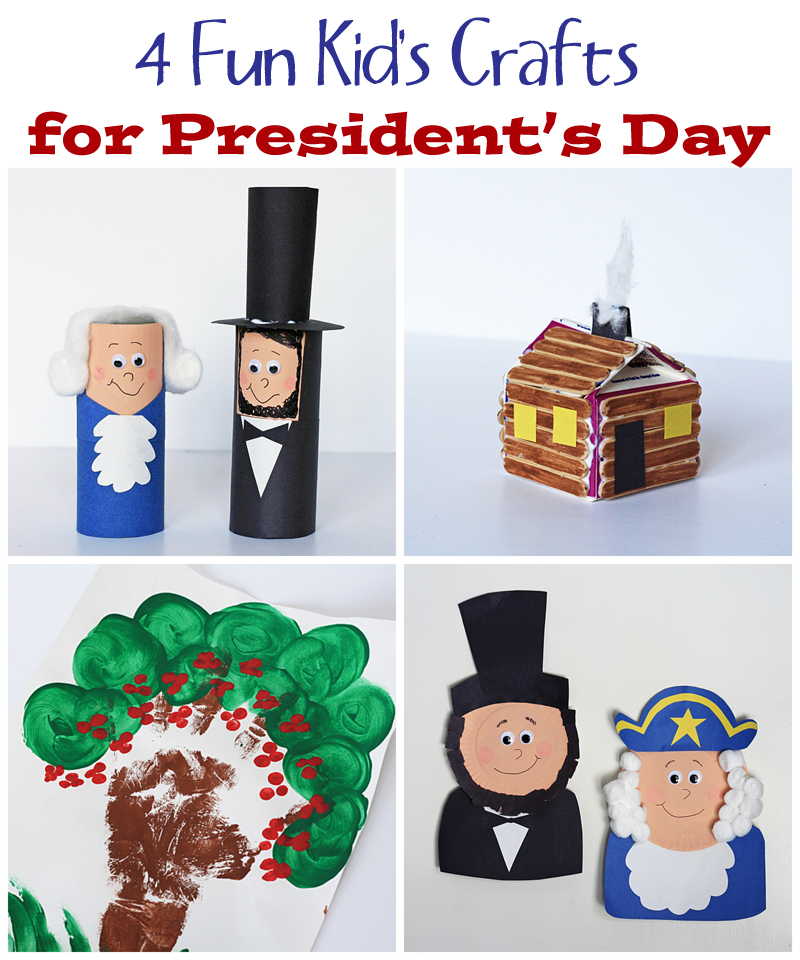 4 President's Day Crafts for Kids by @amandaformaro