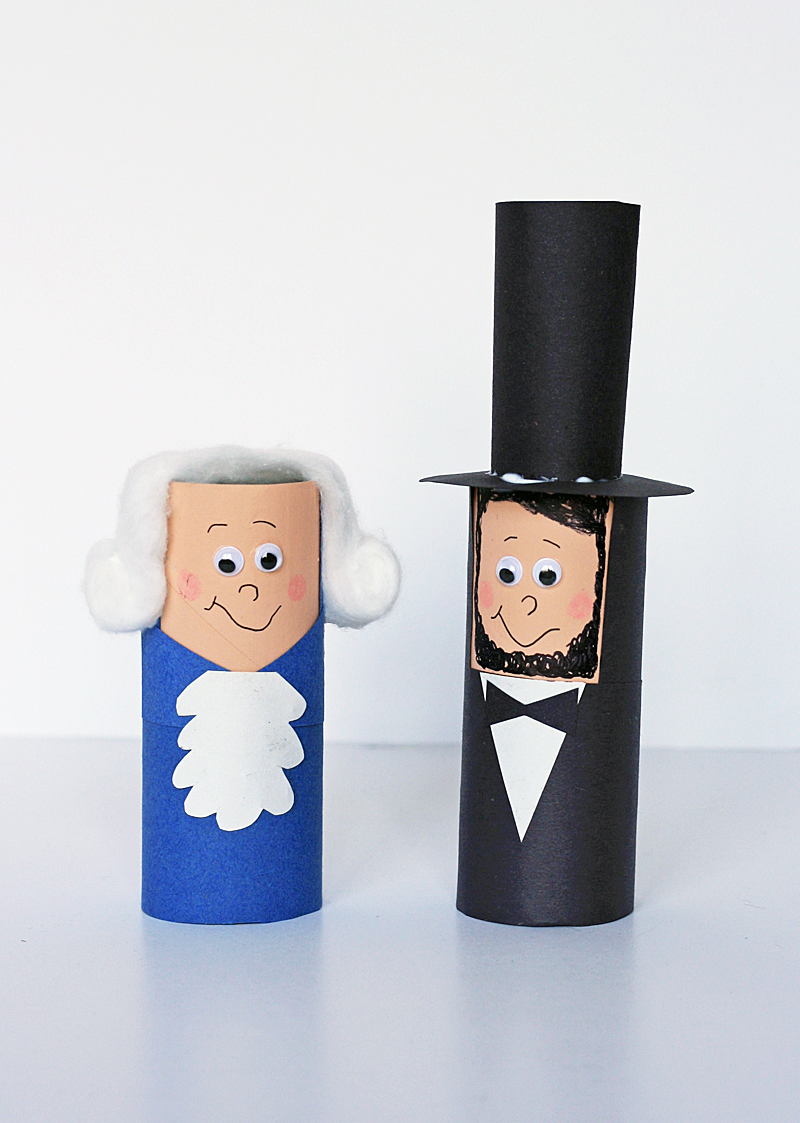 4 President ' s Day Crafts for Kids by @amandaformaro