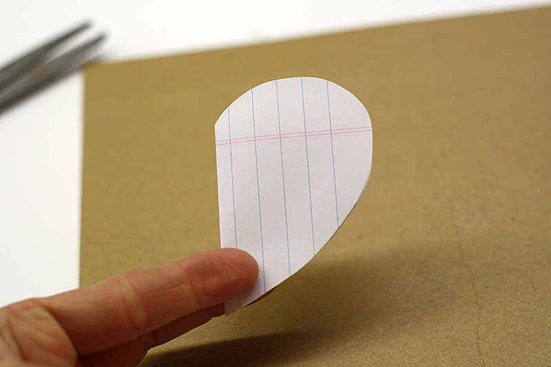 heart-shaped template