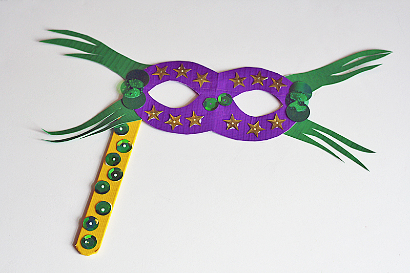 Mardi Gras Coolest Mask Shape Diy Washable Heat - Temu