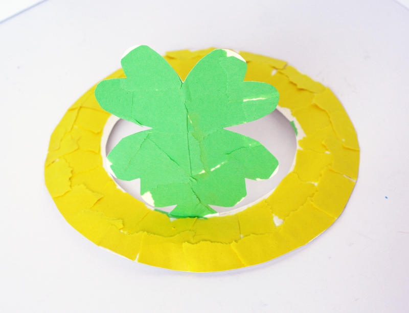 Four Leaf Clover Paper Plate Crown 