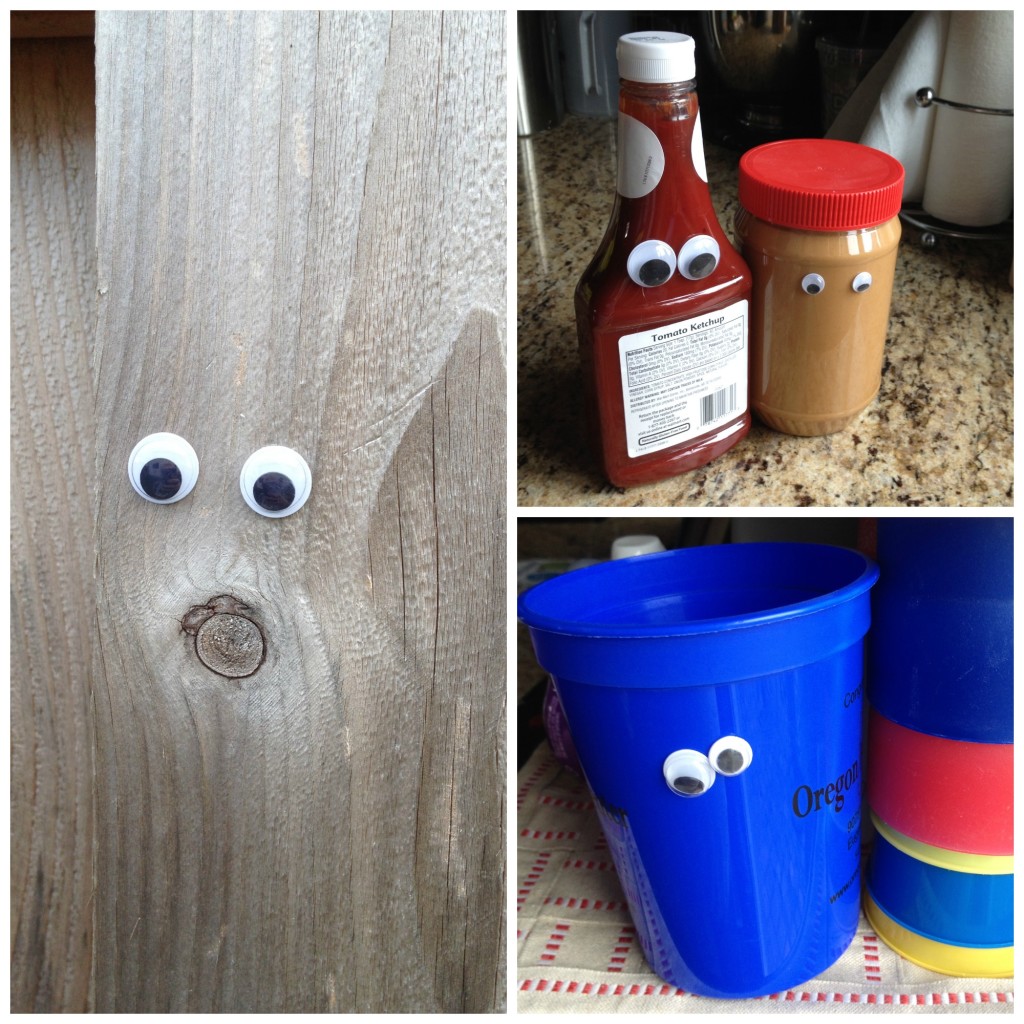 Googly eye bombing - add googly eyes to objects around your home or out and about