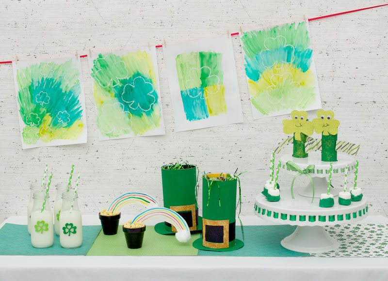 St. Patrick's Day party crafts and activities for kids on kixcereal.com