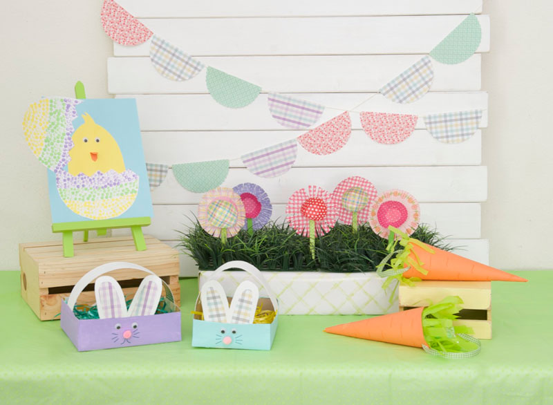 4 Easter party kids crafts from Kixcereal.com.