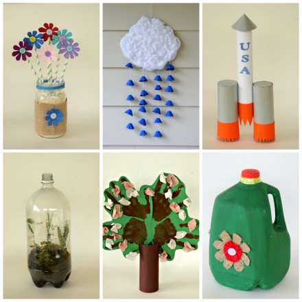 6 kid-friendly earth day crafts made from recycled materials