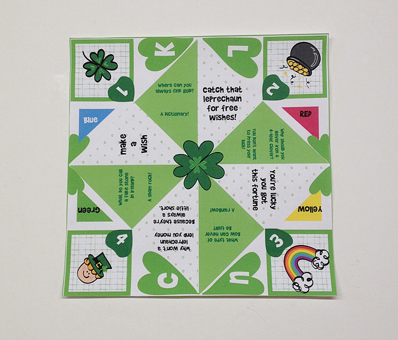 St. Patrick's Day Fortune Teller on kixcereal.com