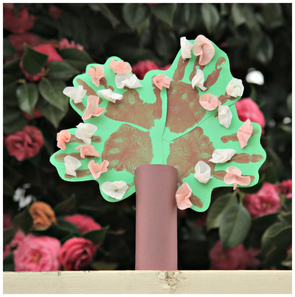Handprint blossom tree