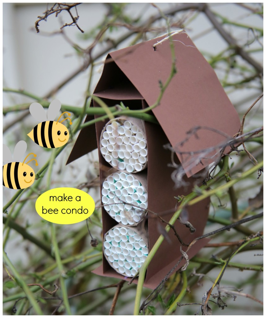Kids Craft: Make a Bee Condo - help save our bees