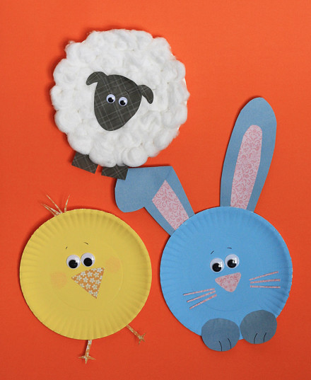 Paper Plate Easter Characters by @amandaformaro