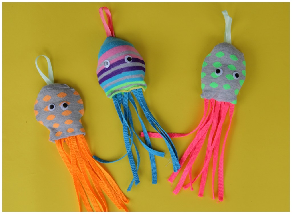 Socktopus craft - use a recycled sock to create a cute octopus