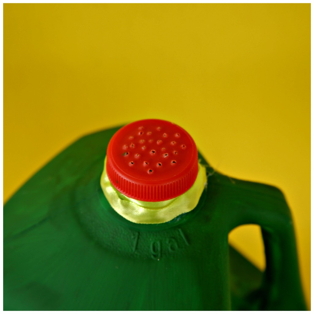 Milk jug watering can craft