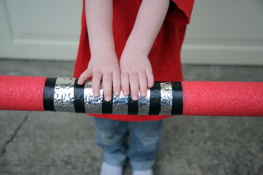 Darth Maul Light Saber made of a pool noodle - Star Wars Craft