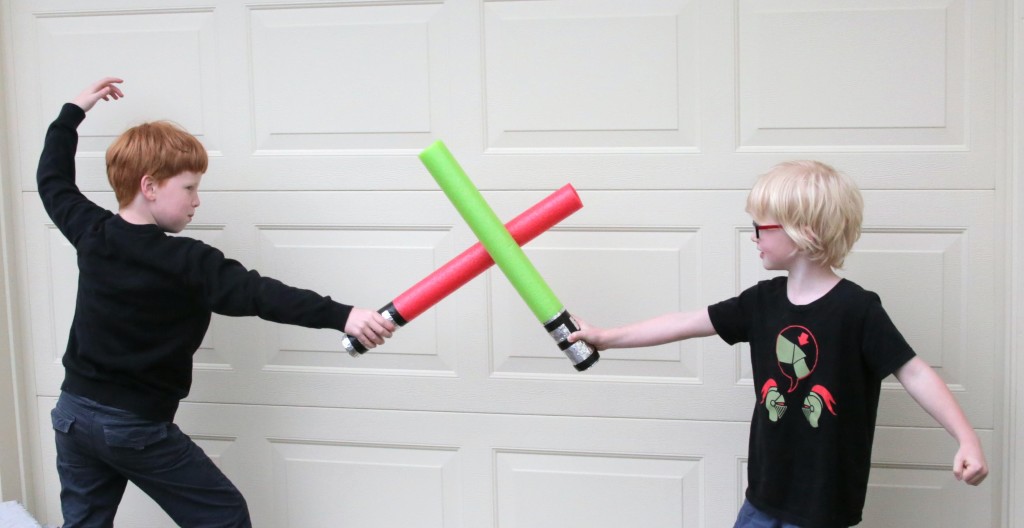 Star Wars Craft: Pool noodle light sabers