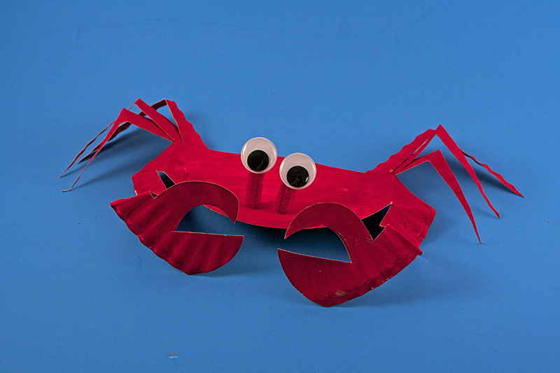 Paper Plate Sea Crab craft 