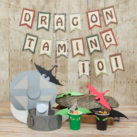 4 fun Viking and dragon party kids crafts