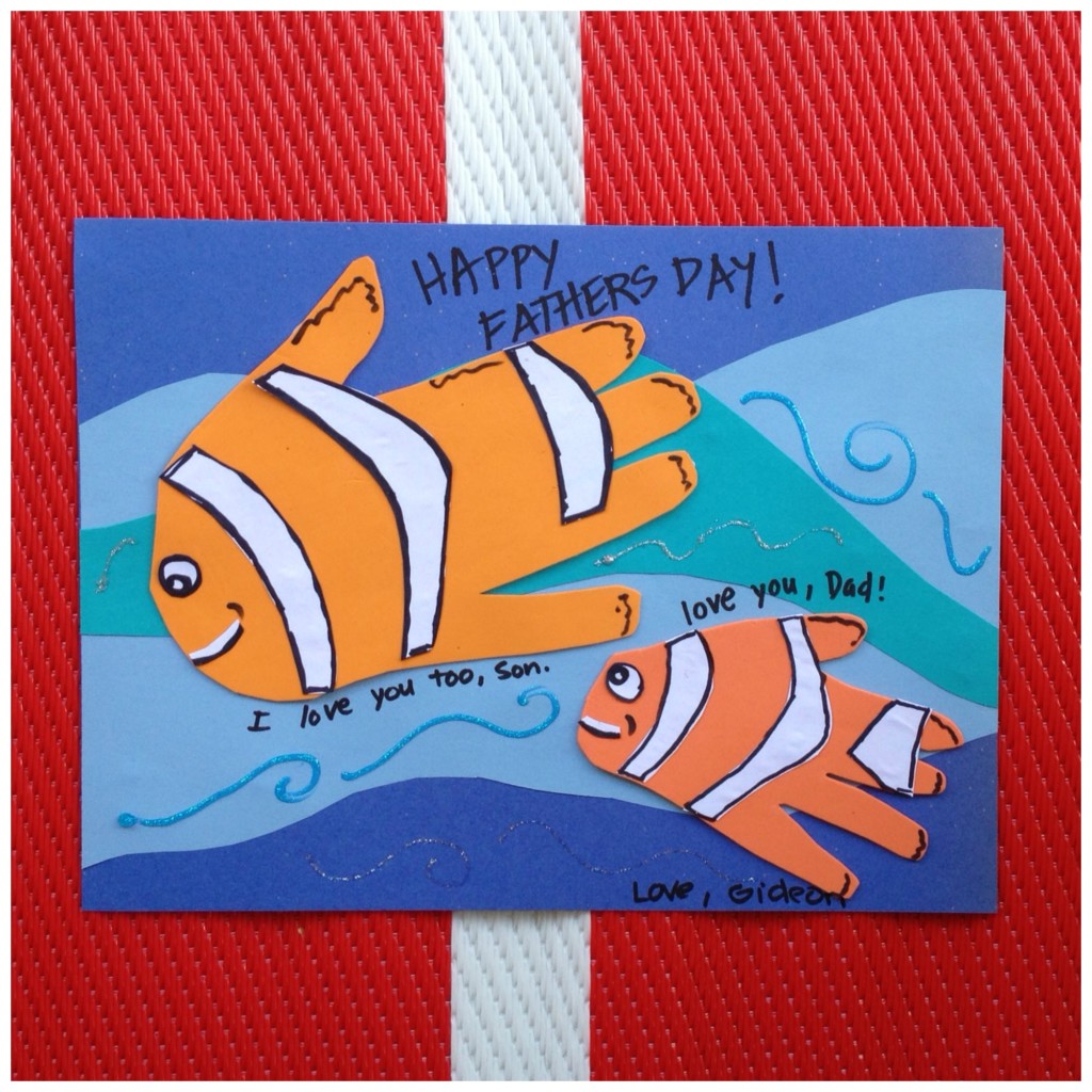 Father's Day Finding Nemo Handprint Craft