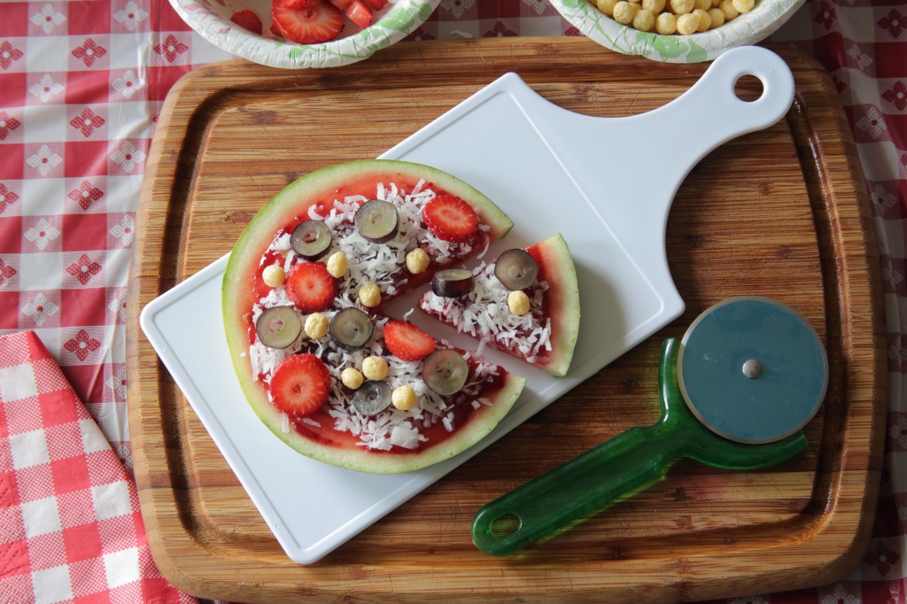 Cute snack: watermelon pizza