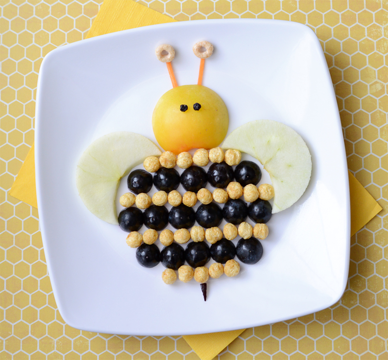 Bumblebee food art
