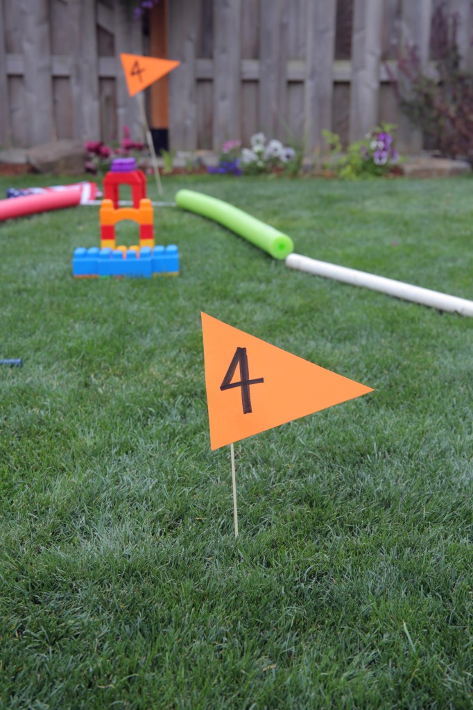 DIY Mini Golf course in the backyard