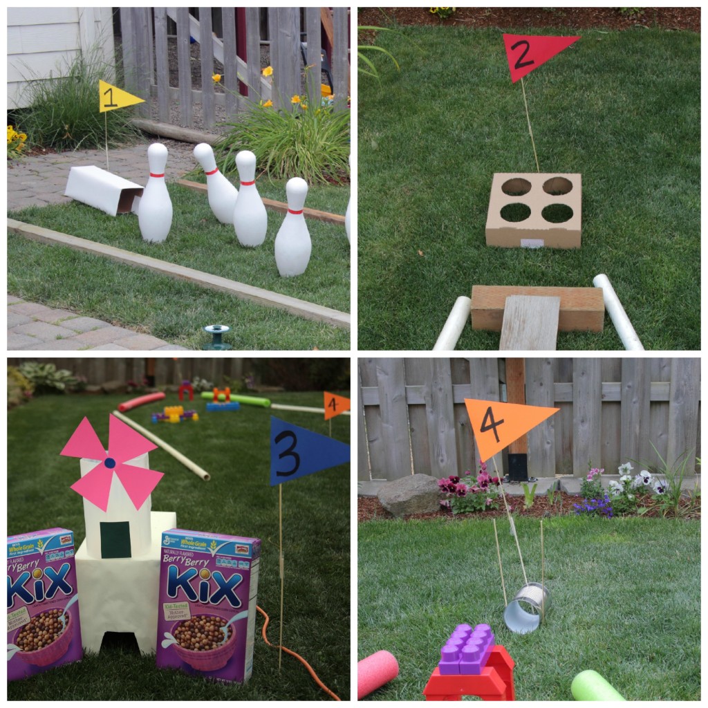 DIY Mini Golf Course for the backyard