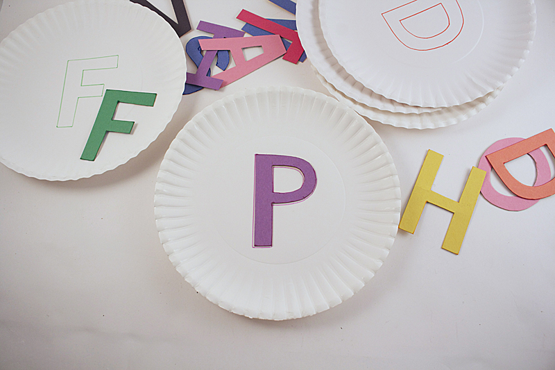 Paper Plate Alphabet Matching Game by Amanda Formaro