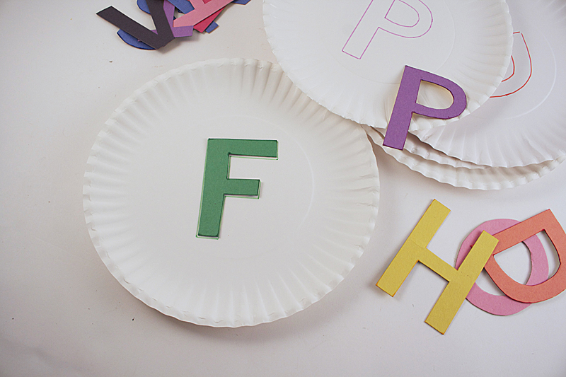 Paper Plate Alphabet Matching Game by Amanda Formaro