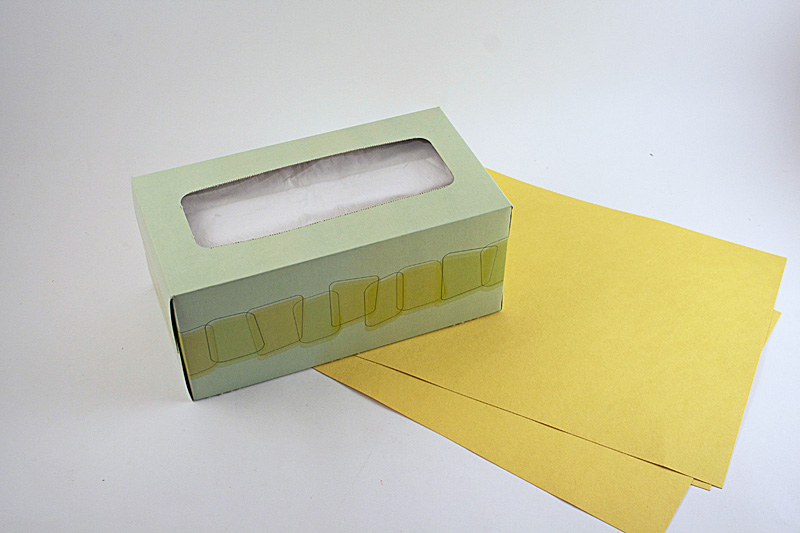 Tissue Box School Bus and Cereal Box School by Amanda Formaro for Kix Cereal