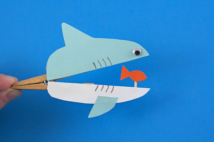 Clothespin Shark by Amanda Formaro