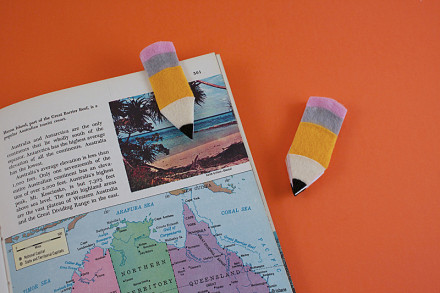 Pencil Bookmarks by Amanda Formaro for Kix Cereal