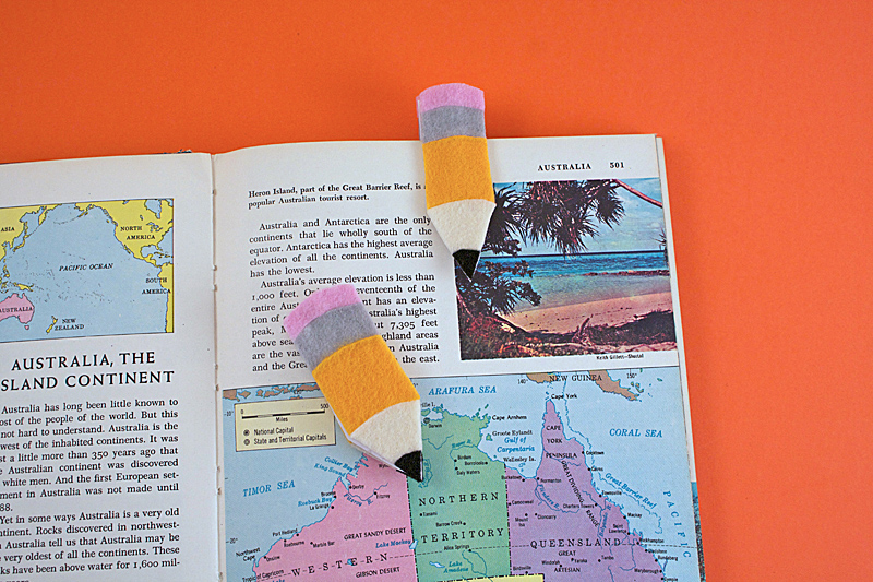 Pencil Bookmarks by Amanda Formaro for Kix Cereal