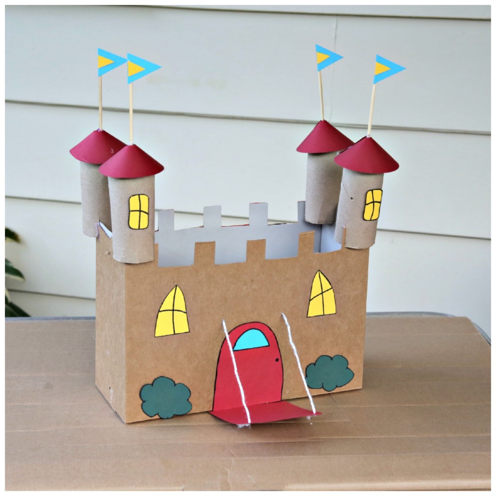 Recycled Cardboard Castle Craft