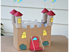 Recycled Cardboard Castle Craft